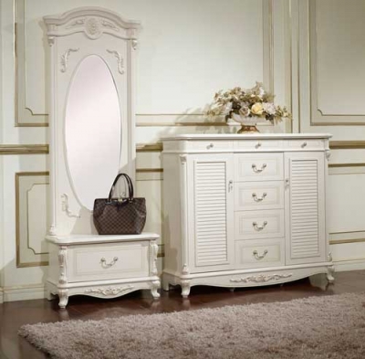 Прихожая классика Afina, обувница, зеркало